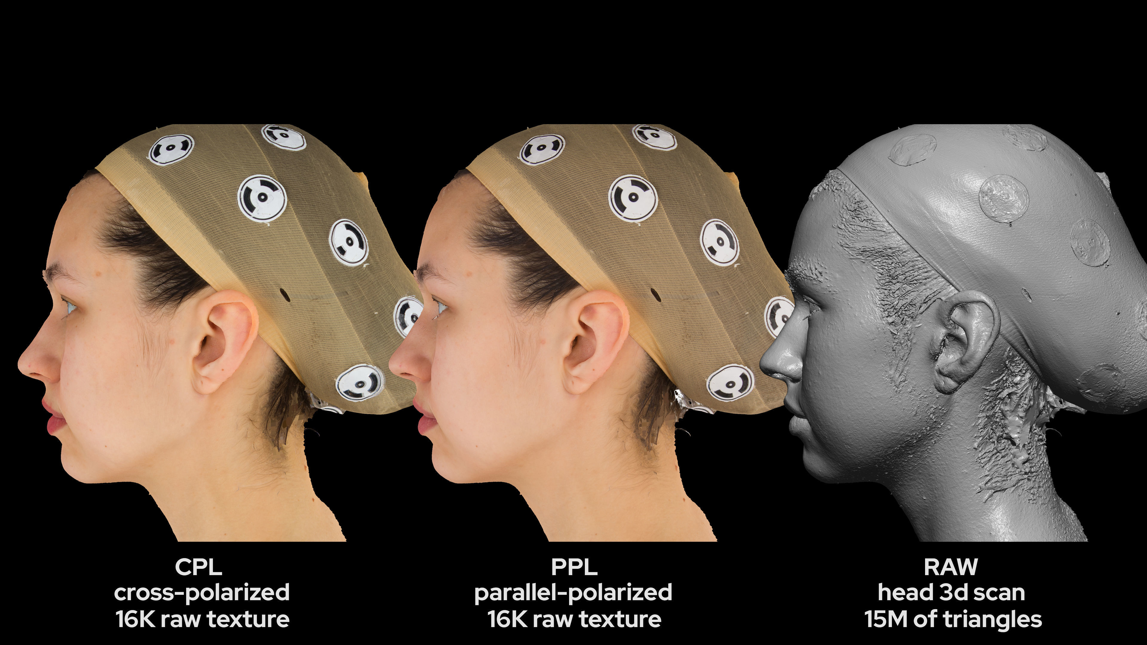 European Female 20s head scan 025 3D model_6