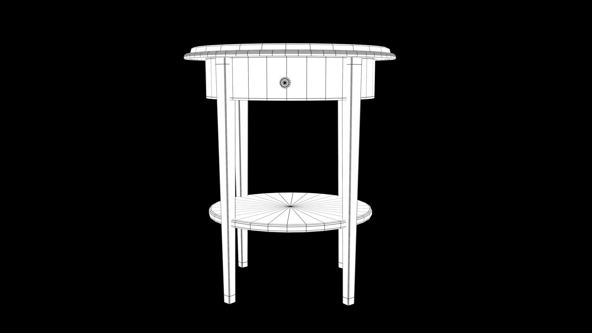 Table Low-poly 3D model_10