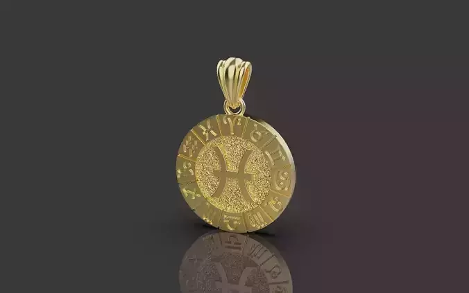 Zodiac pendant  0020 3D print model