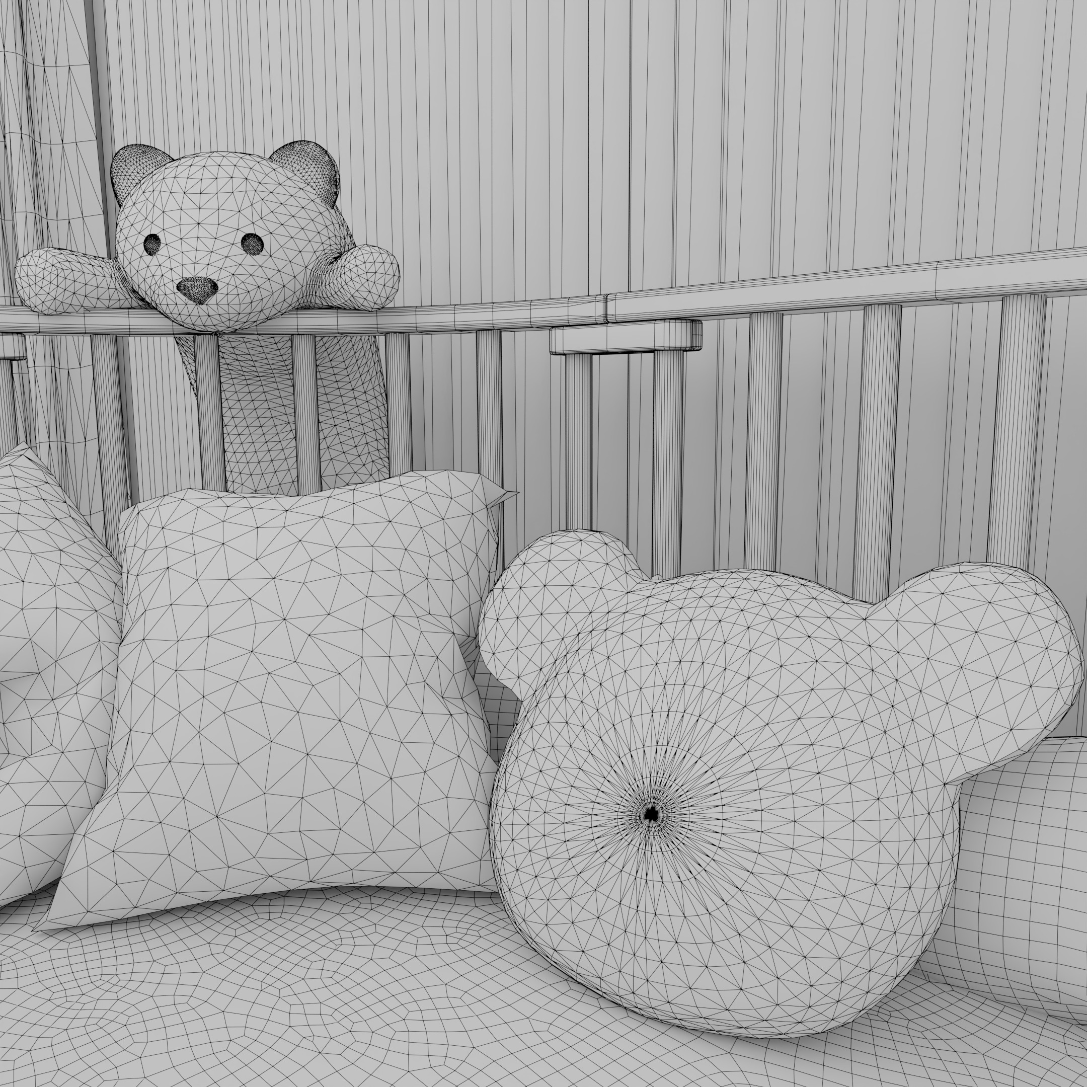 Baby Room 3 Blender Scene 3D model_6