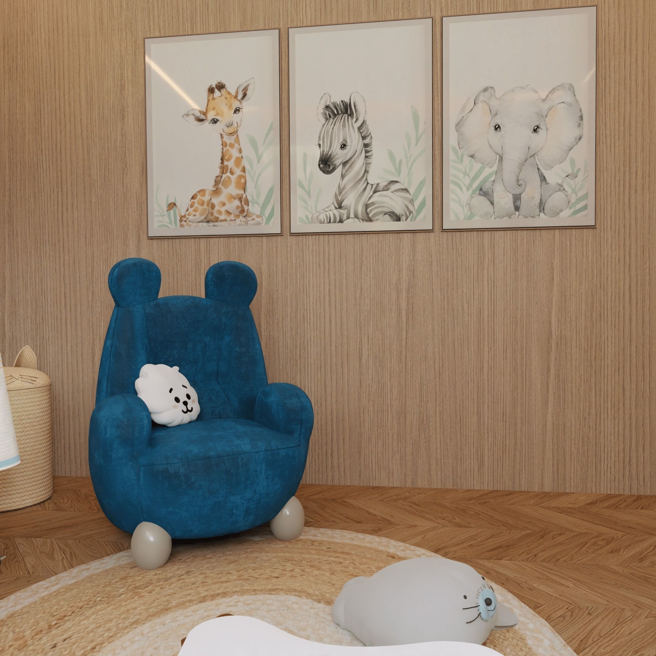 Baby Room 3 Blender Scene 3D model_5