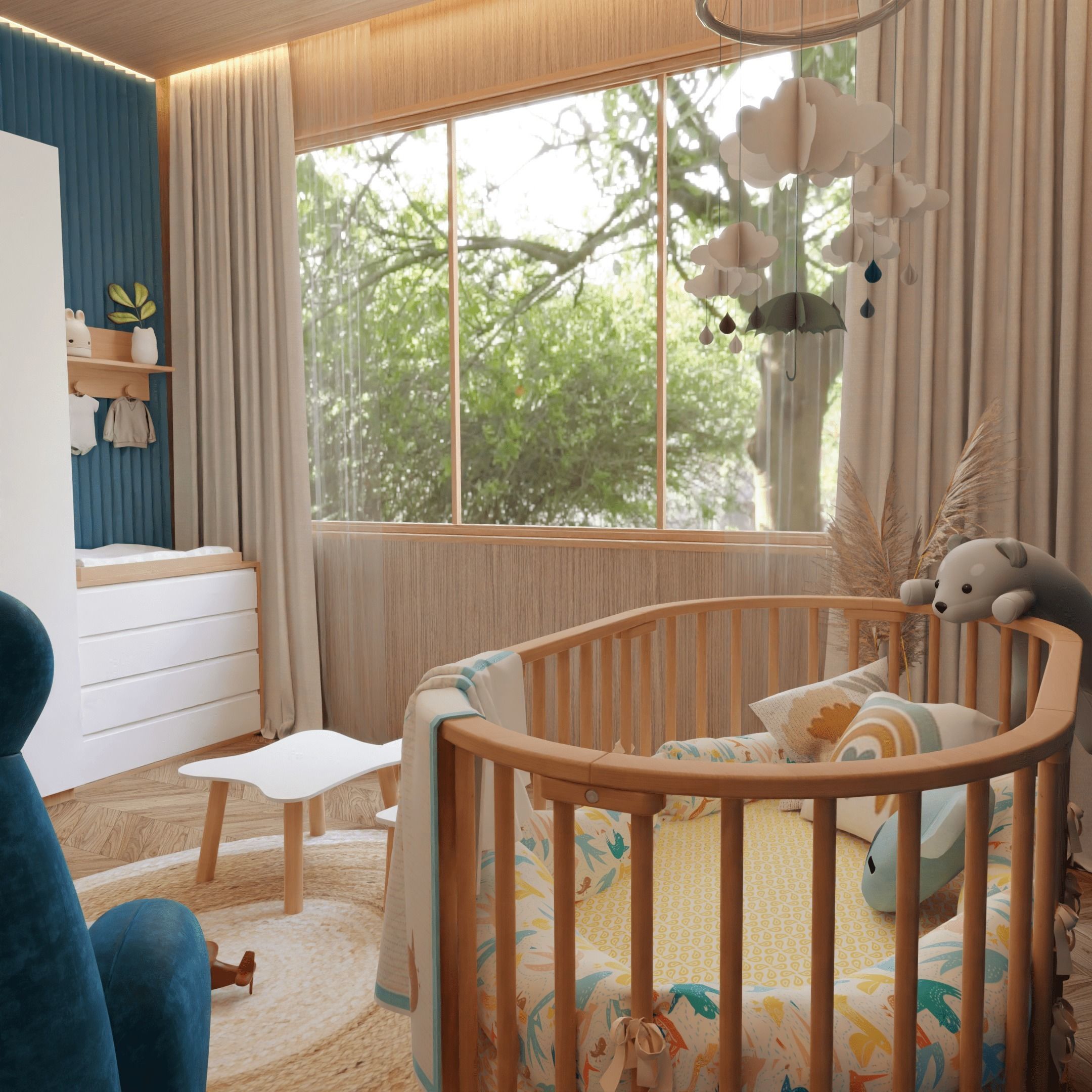 Baby Room 3 Blender Scene 3D model_4