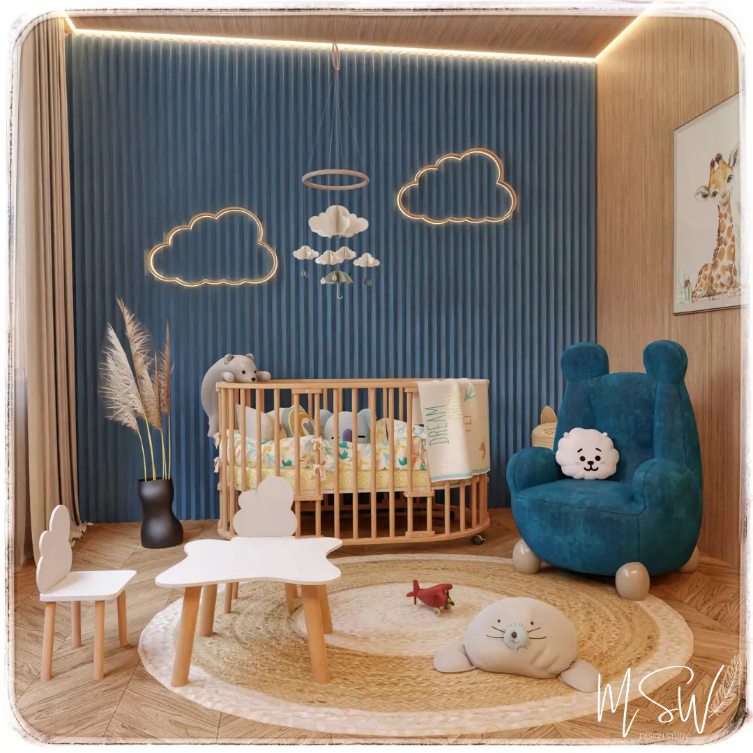 Baby Room 3 Blender Scene 3D model_0