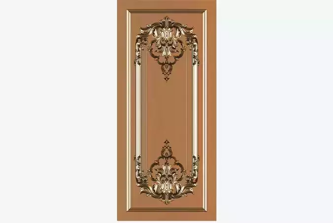 Carved Door onament for cnc 02