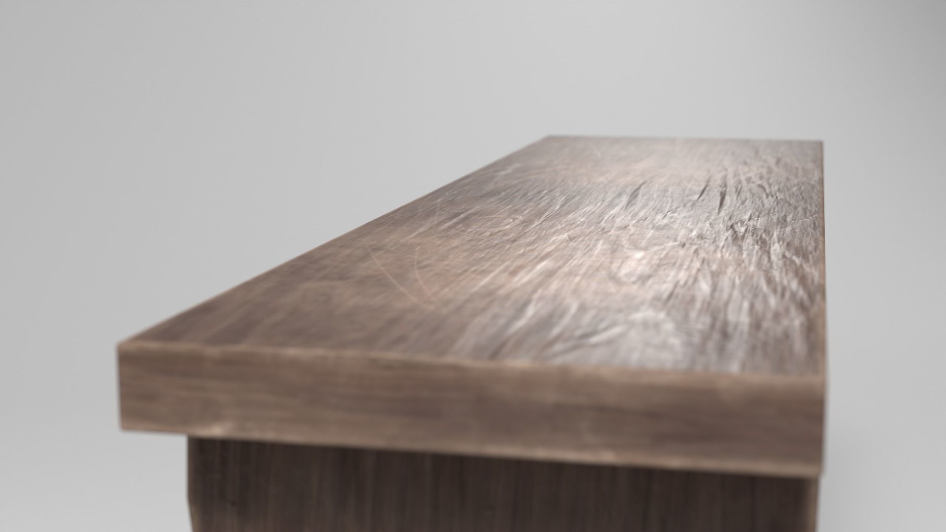 Medieval bench - Low Poly HQ Game-ready model Free low-poly 3D model_4