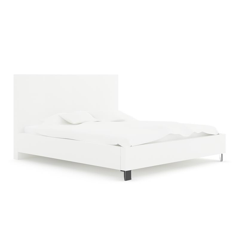 White Bed 3D model_2