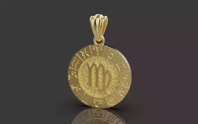 Zodiac pendant 0028 3D print model