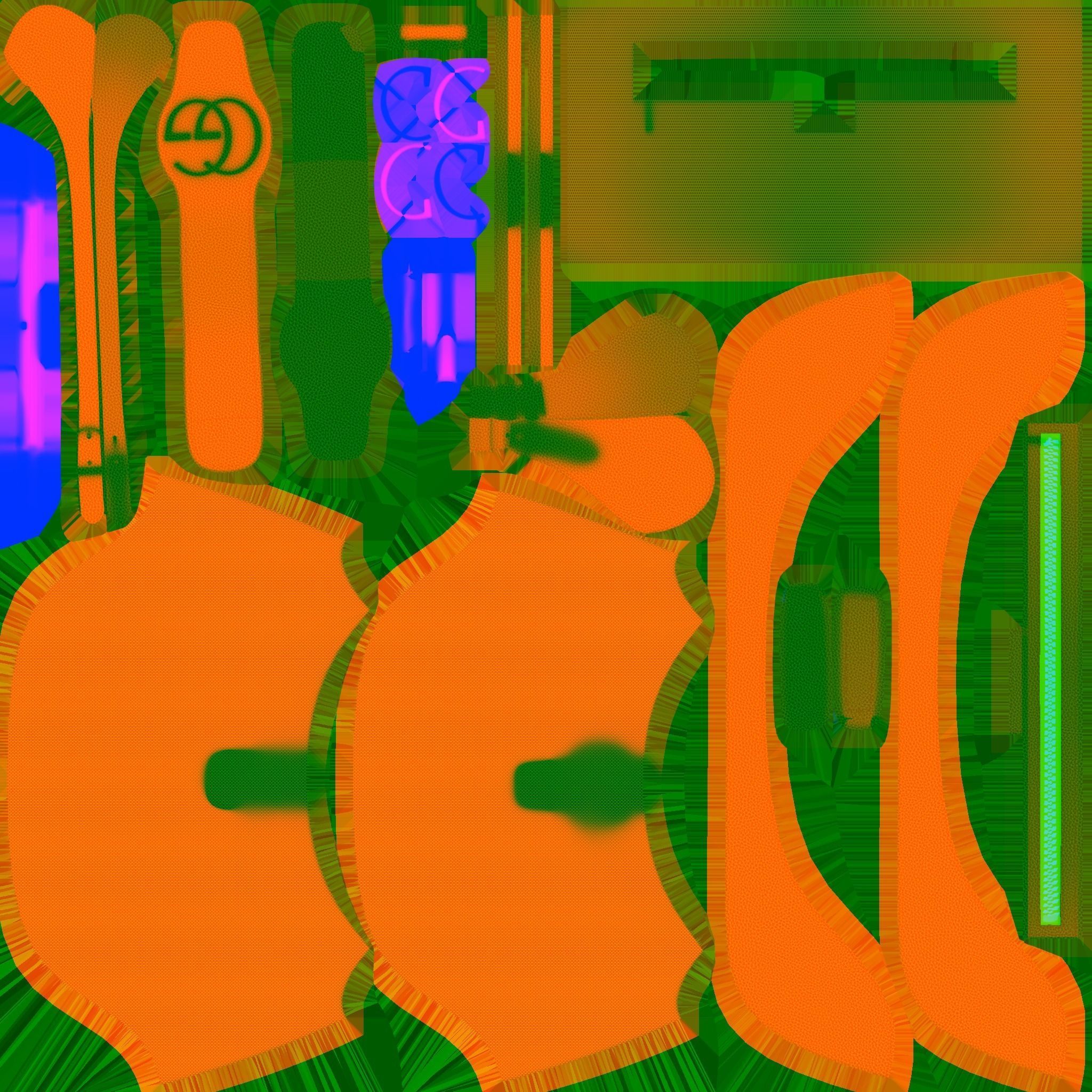 Gucci Aphrodite shoulder bag Low-poly 3D model_5