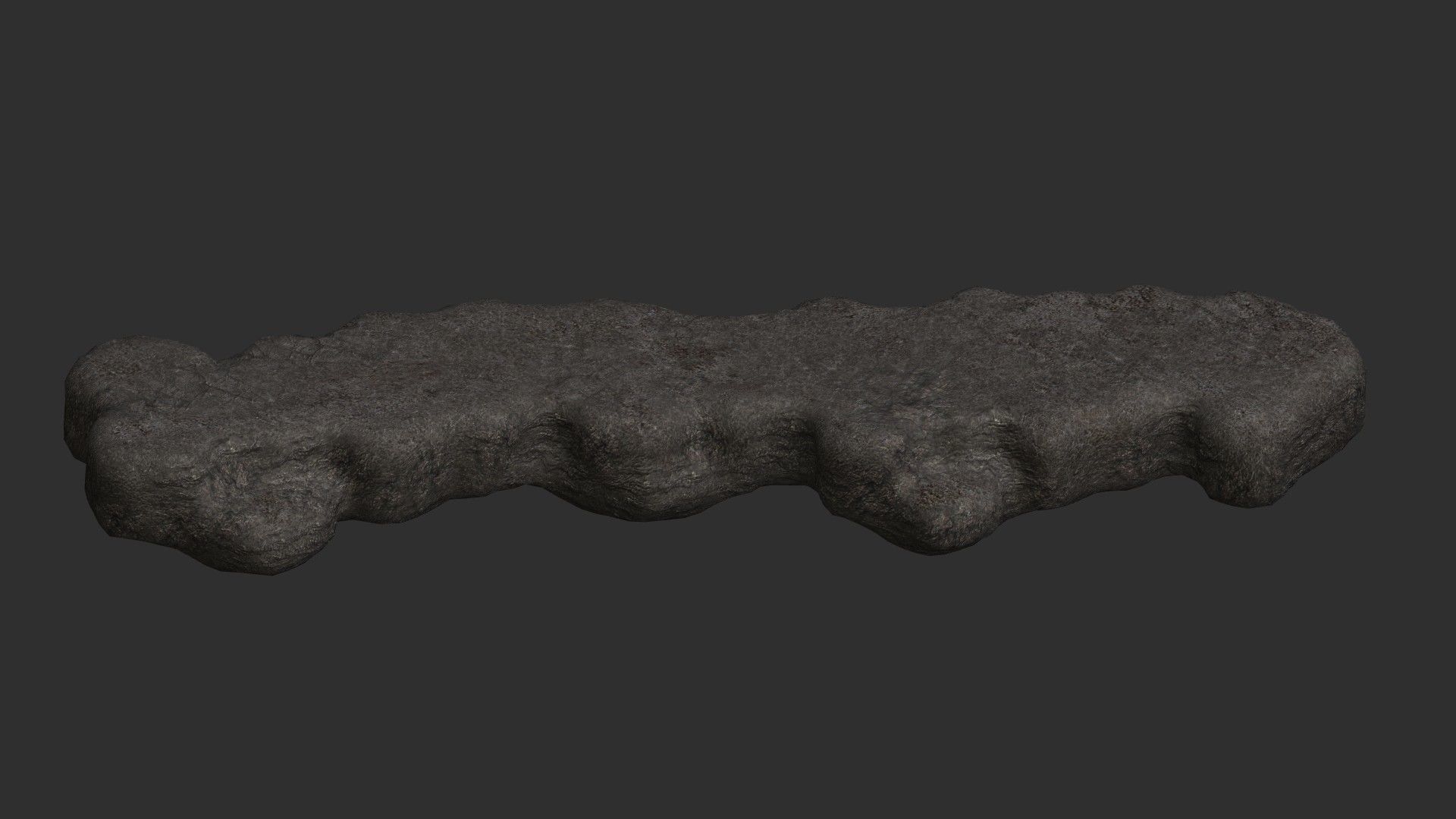 Rock Walkway 1 - Base Free low-poly 3D model_4
