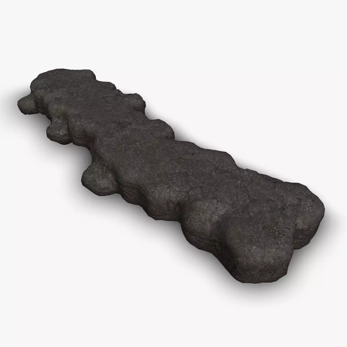 Rock Walkway 1 - Base Free low-poly 3D model_0