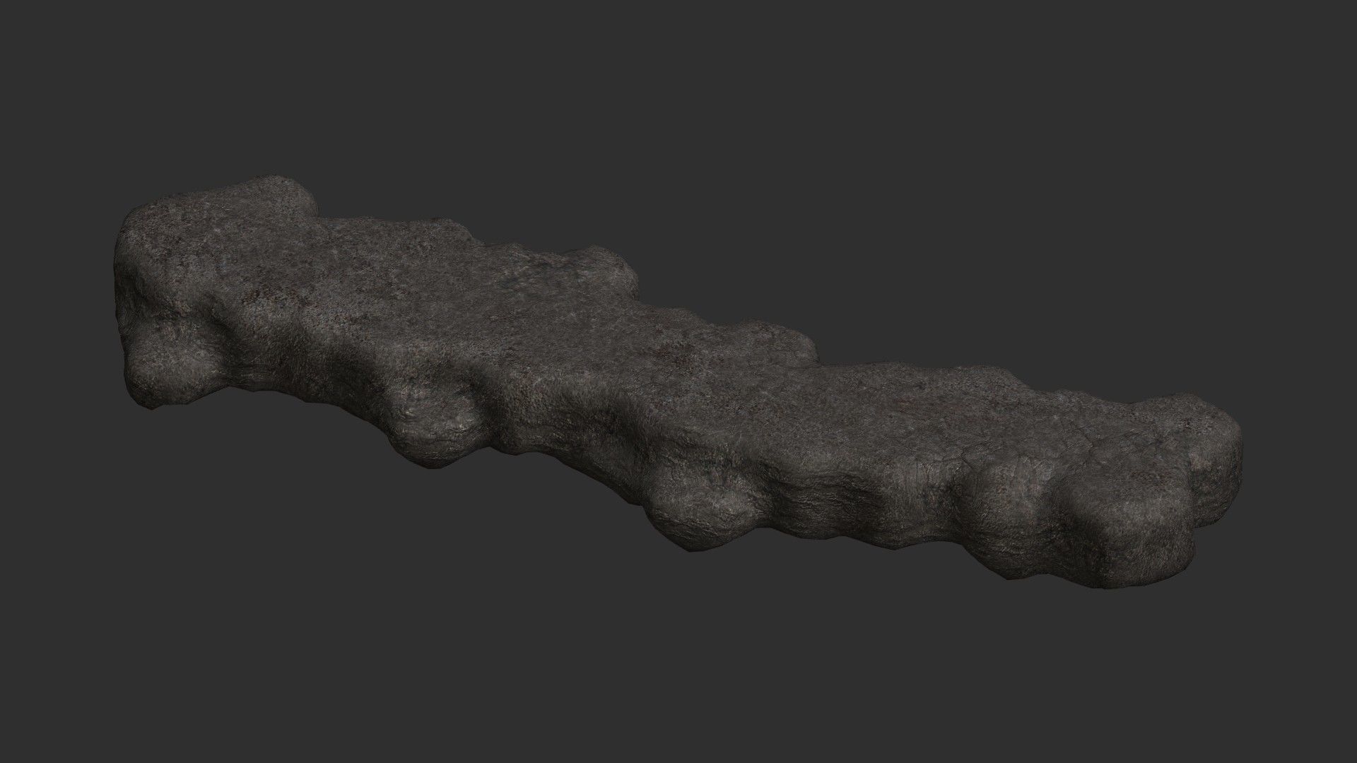 Rock Walkway 1 - Base Free low-poly 3D model_1