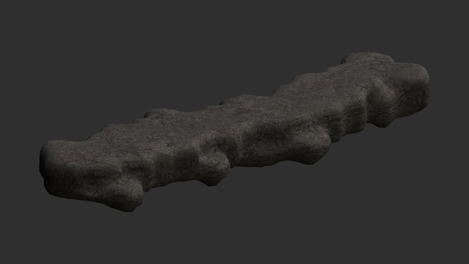 Rock Walkway 1 - Base Free low-poly 3D model_10