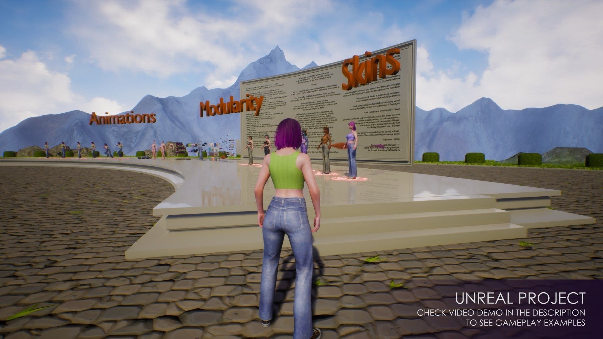 Streetwear Girl 1 - Casual Wear Girls Pack 1 Game-Ready Low-poly 3D model_23