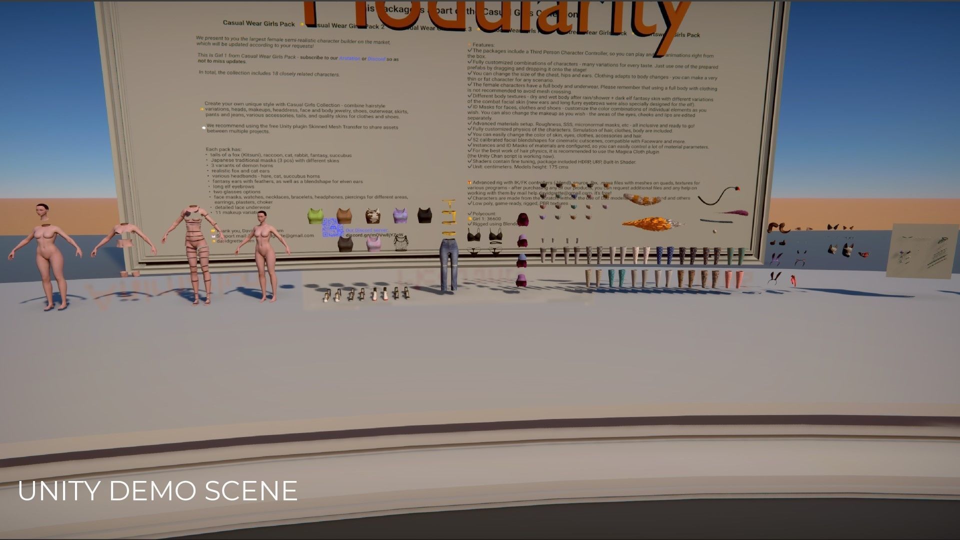 Streetwear Girl 1 - Casual Wear Girls Pack 1 Game-Ready Low-poly 3D model_33