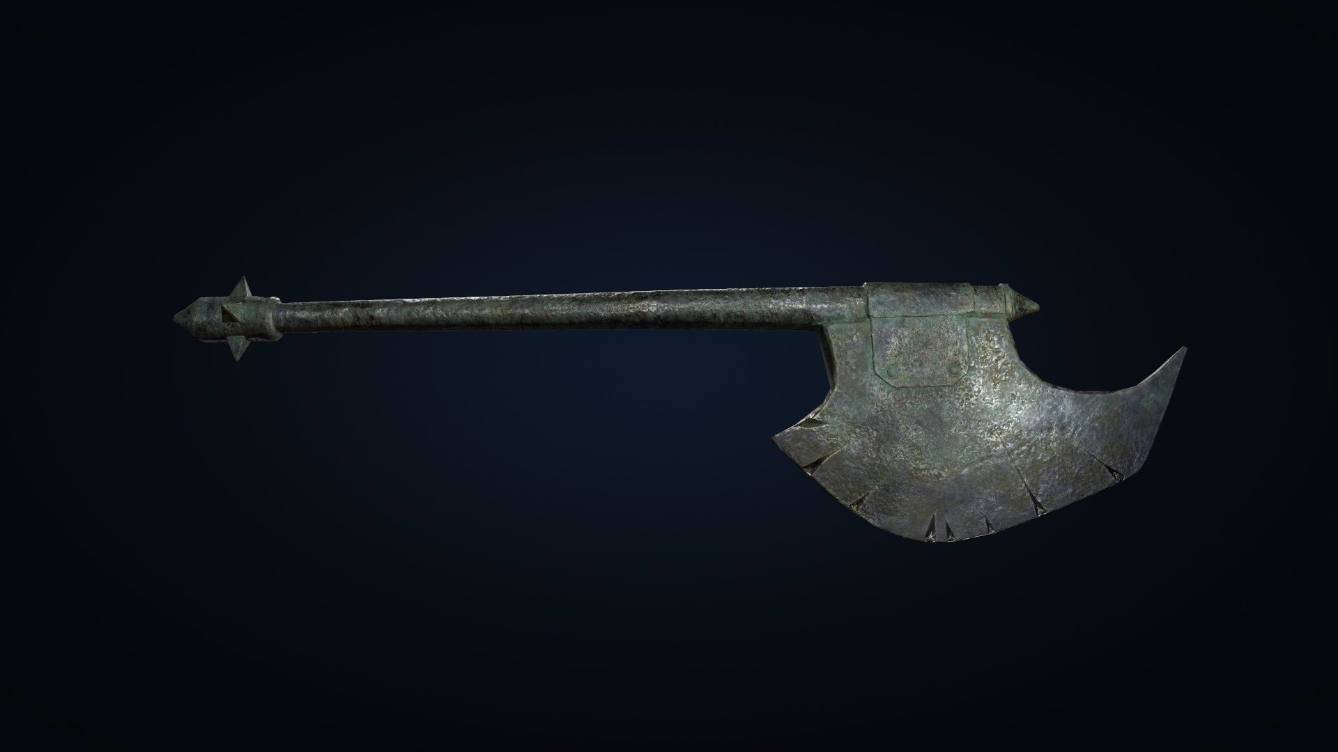 Undead warrior Low-poly 3D model_32