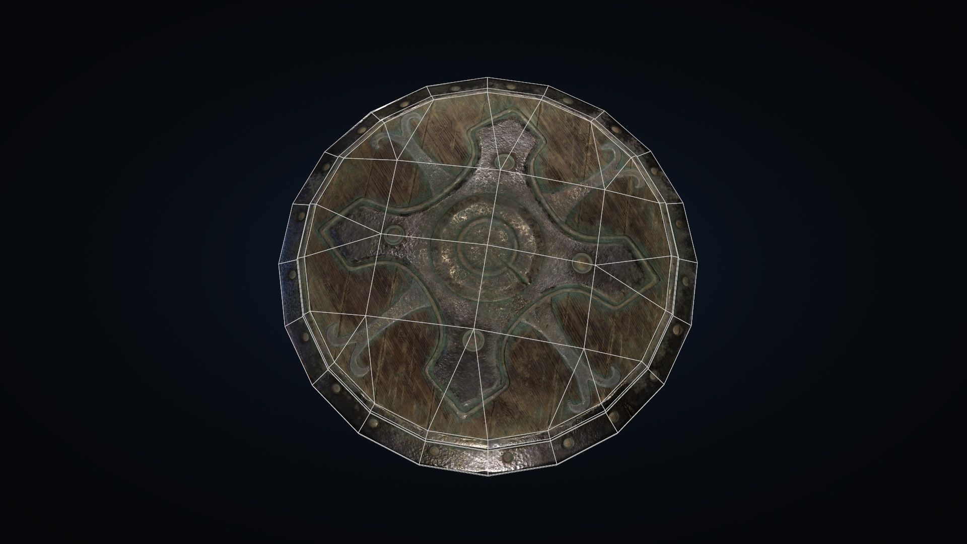 Undead warrior Low-poly 3D model_33