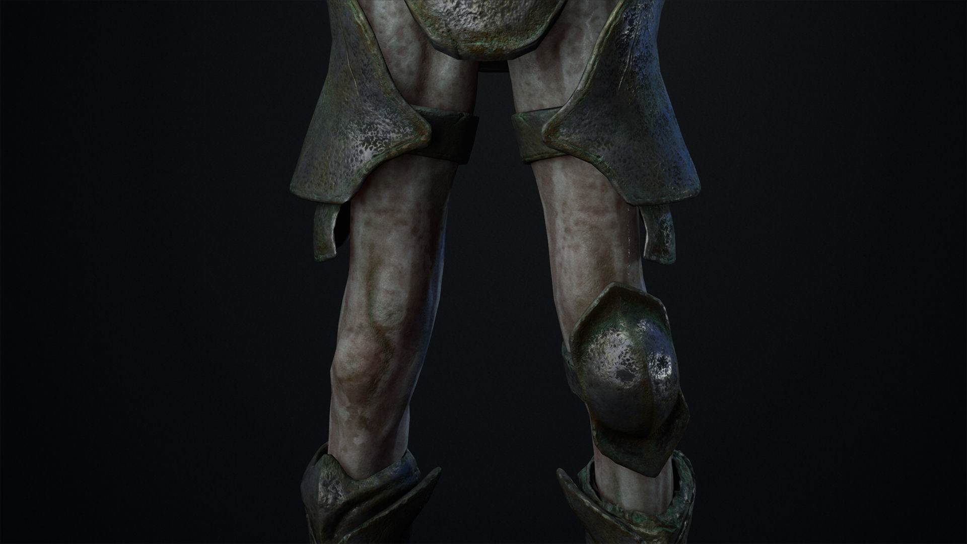 Undead warrior Low-poly 3D model_28