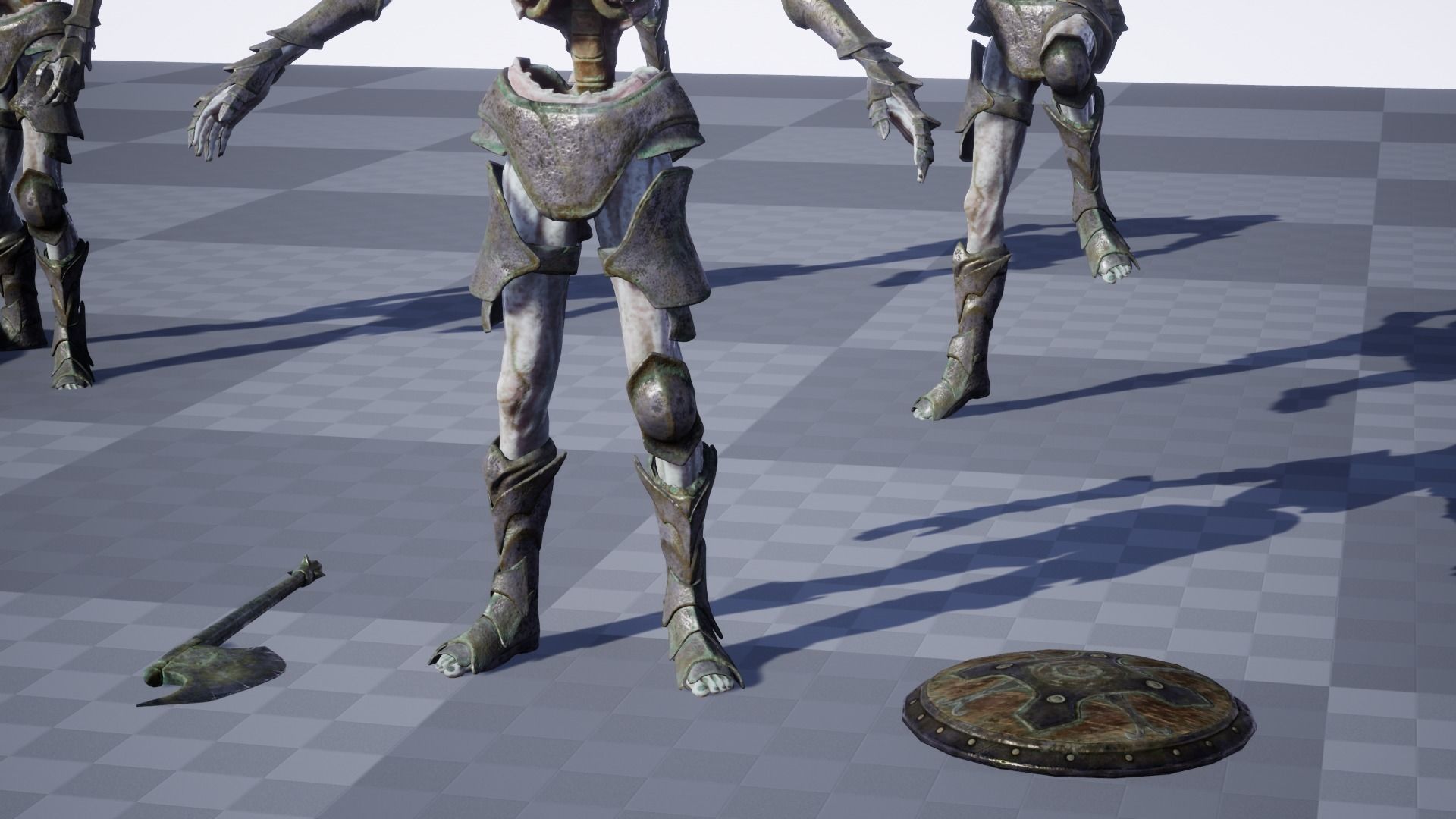 Undead warrior Low-poly 3D model_38