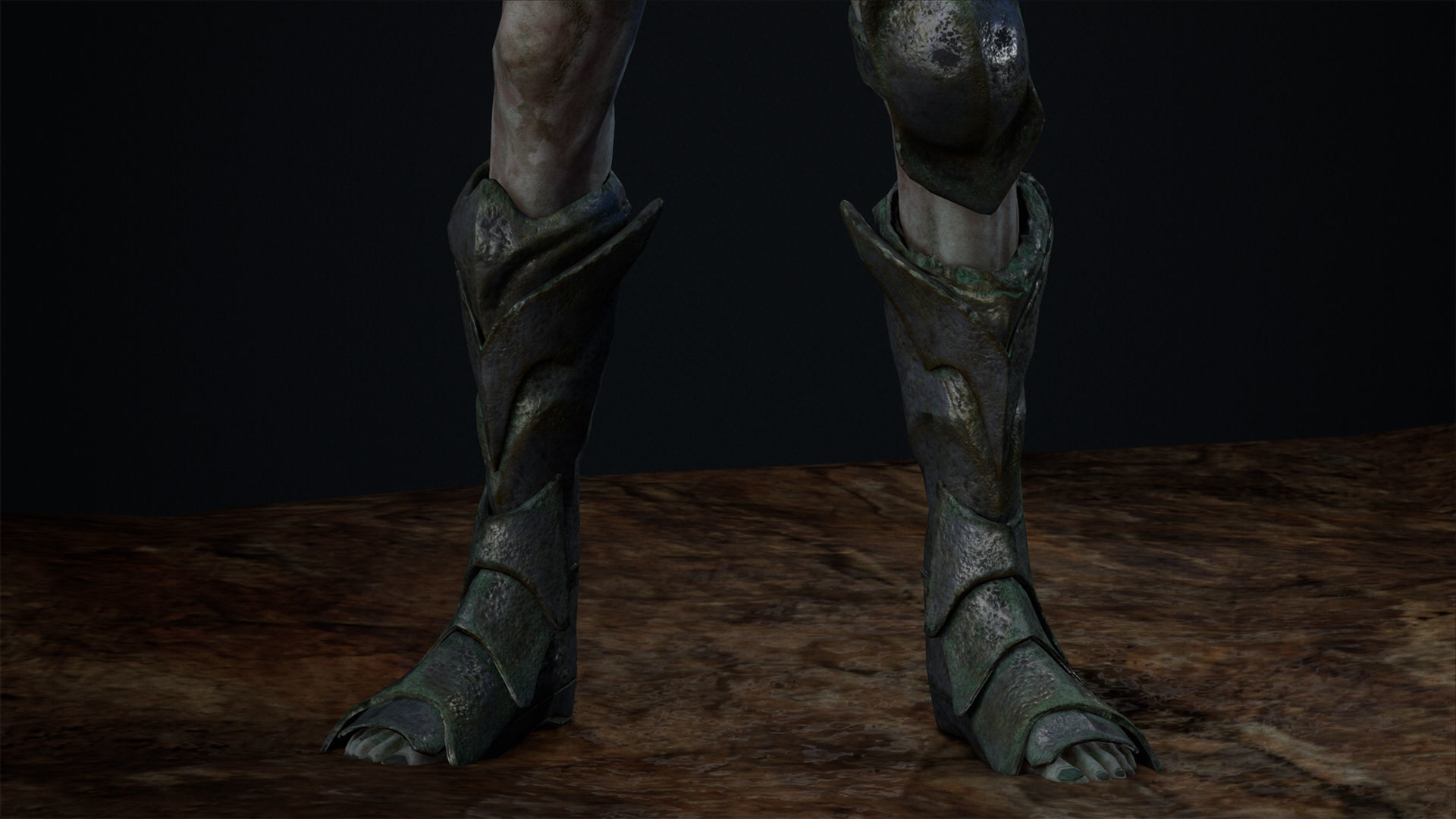 Undead warrior Low-poly 3D model_27