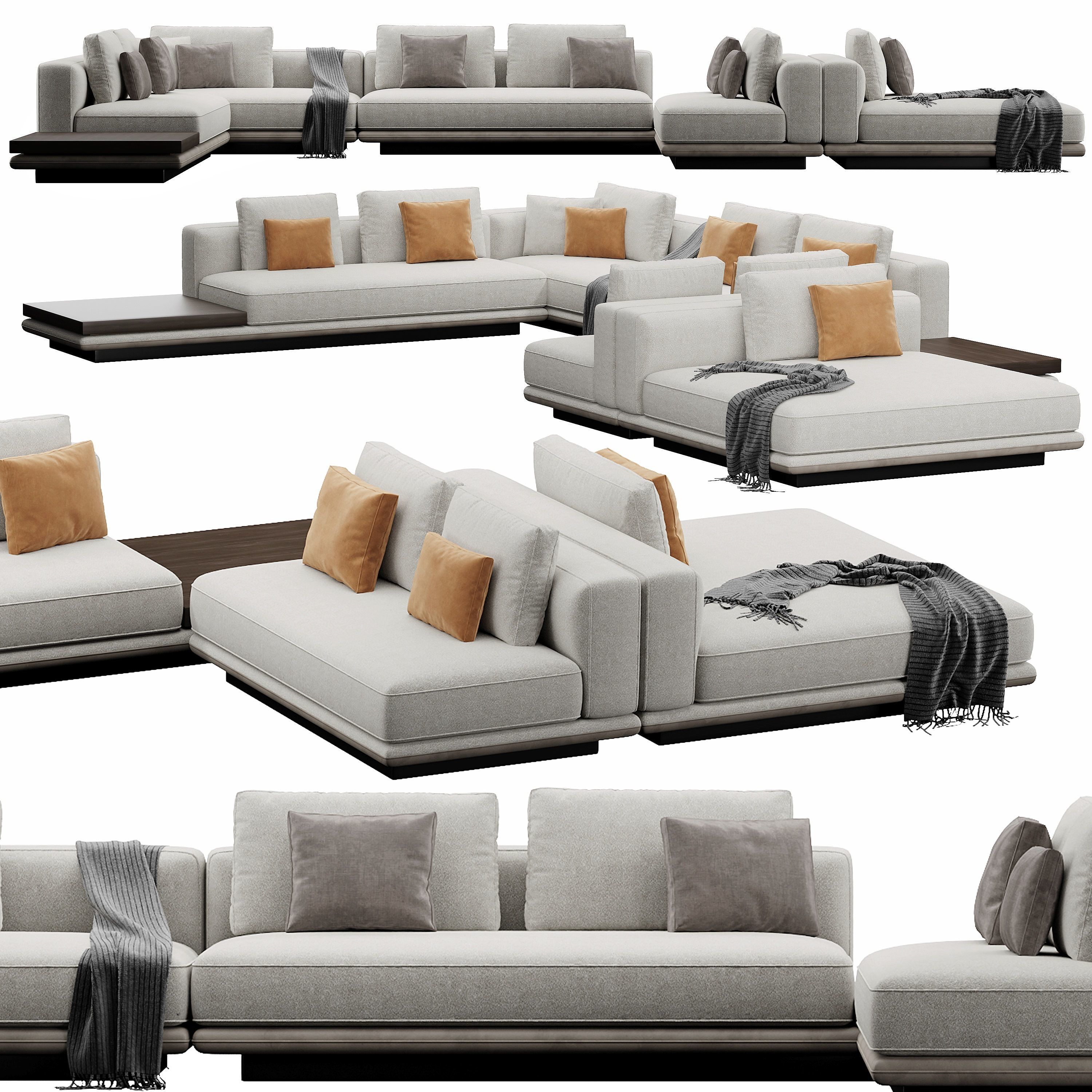 Horizonte Sofa Set 3D model_5