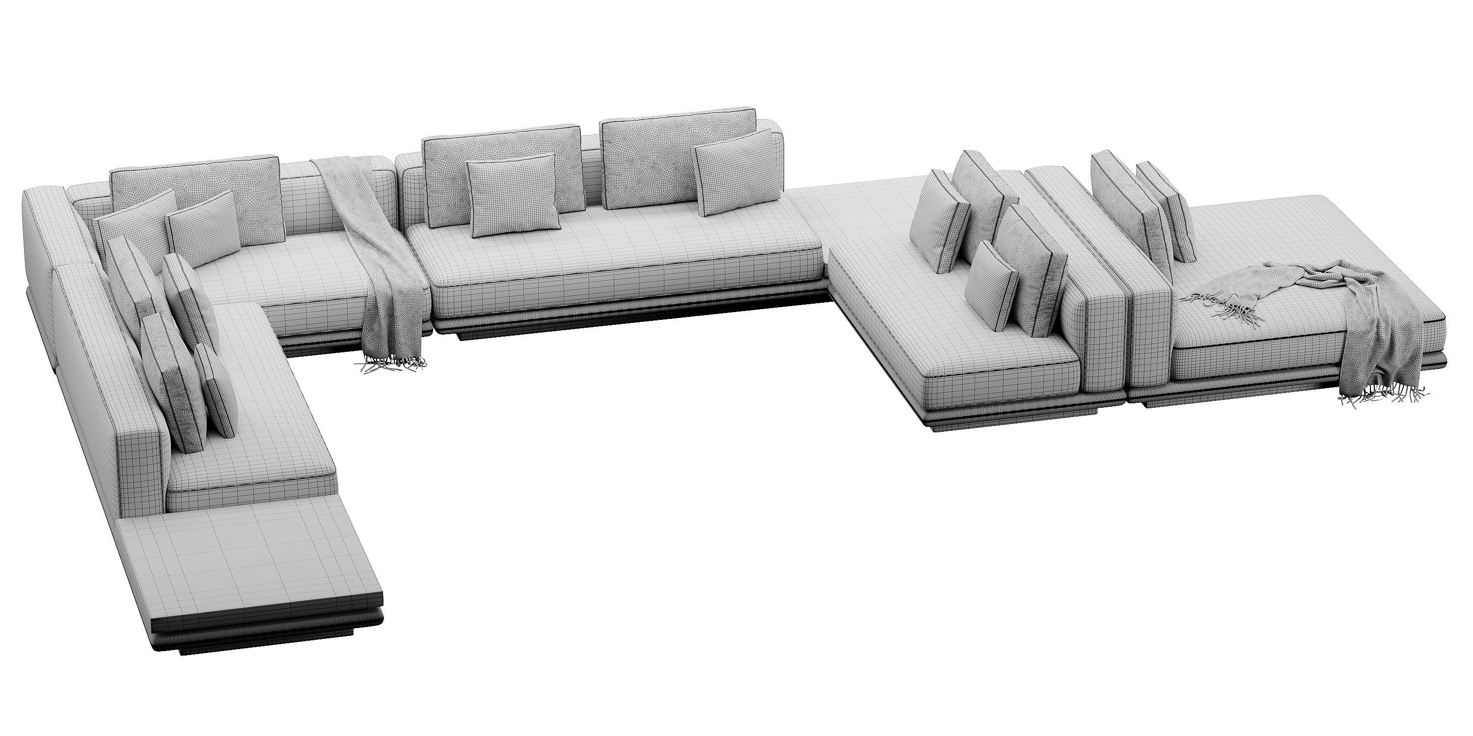 Horizonte Sofa Set 3D model_6
