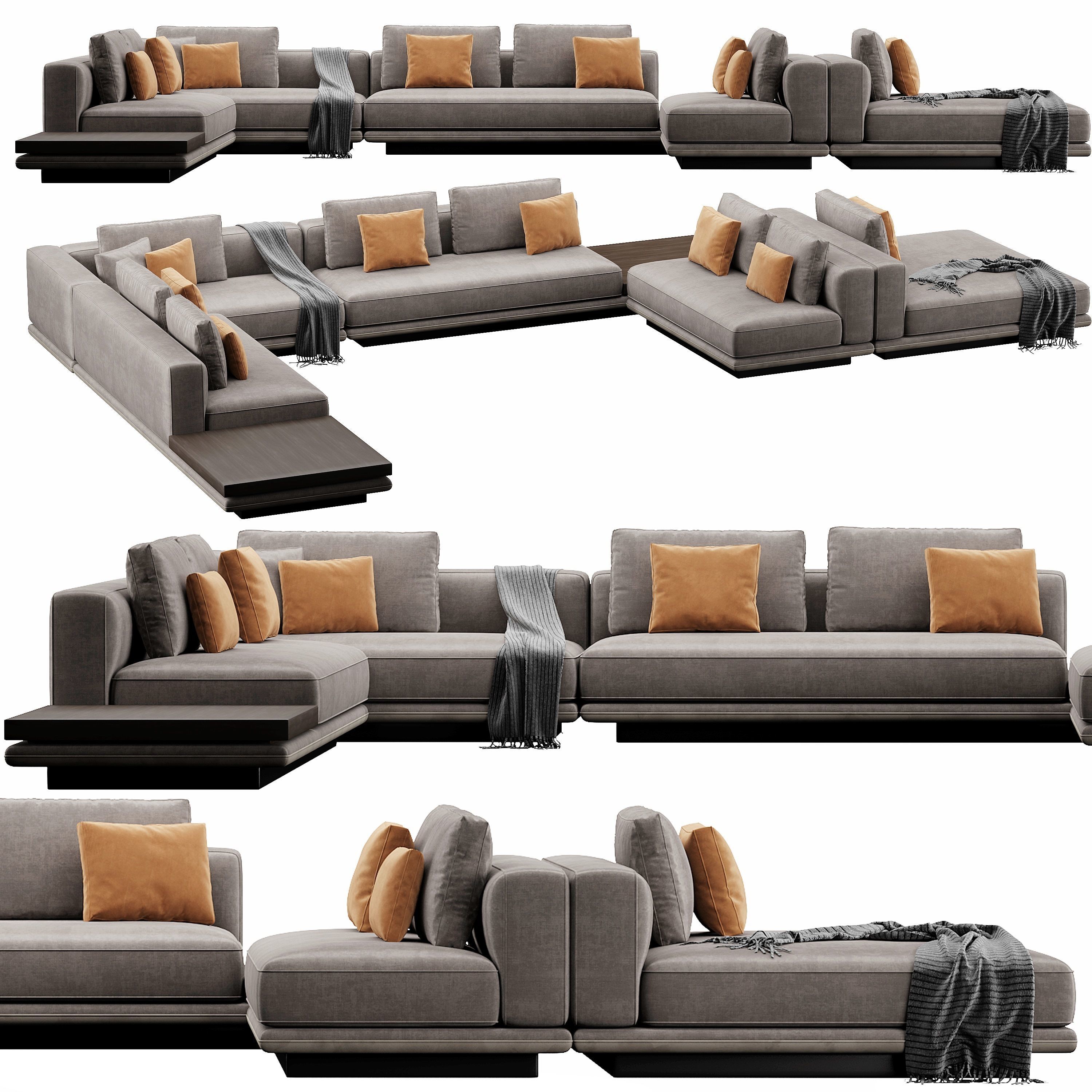 Horizonte Sofa Set 3D model_3