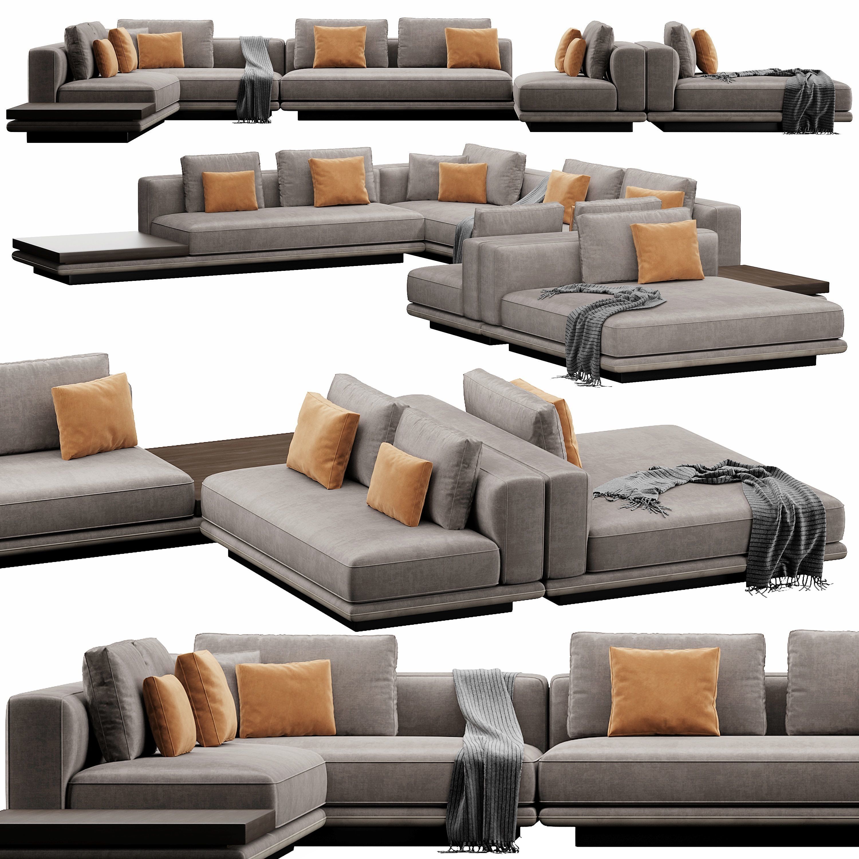 Horizonte Sofa Set 3D model_1