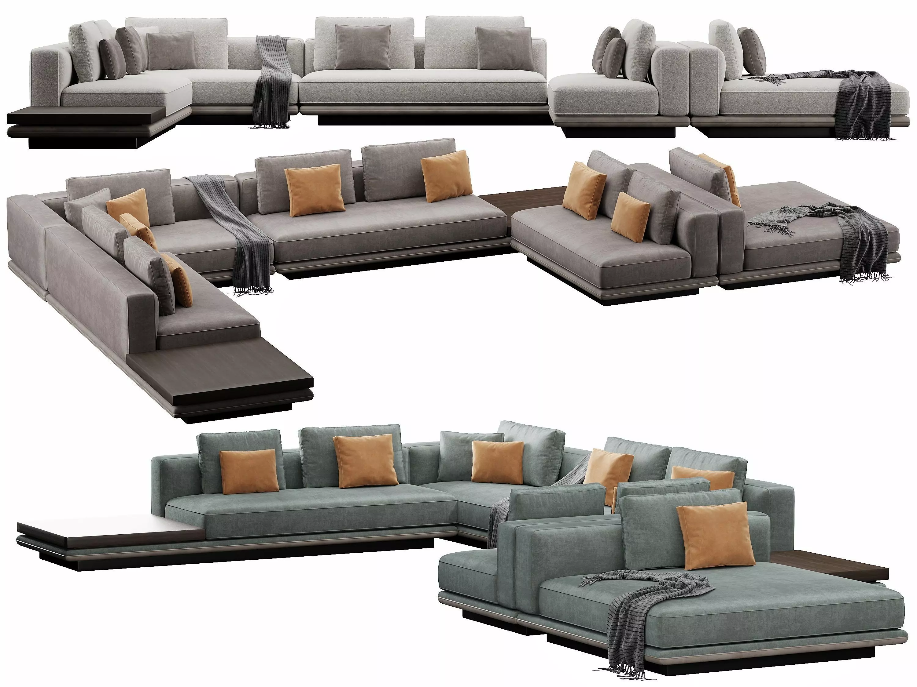 Horizonte Sofa Set 3D model_0
