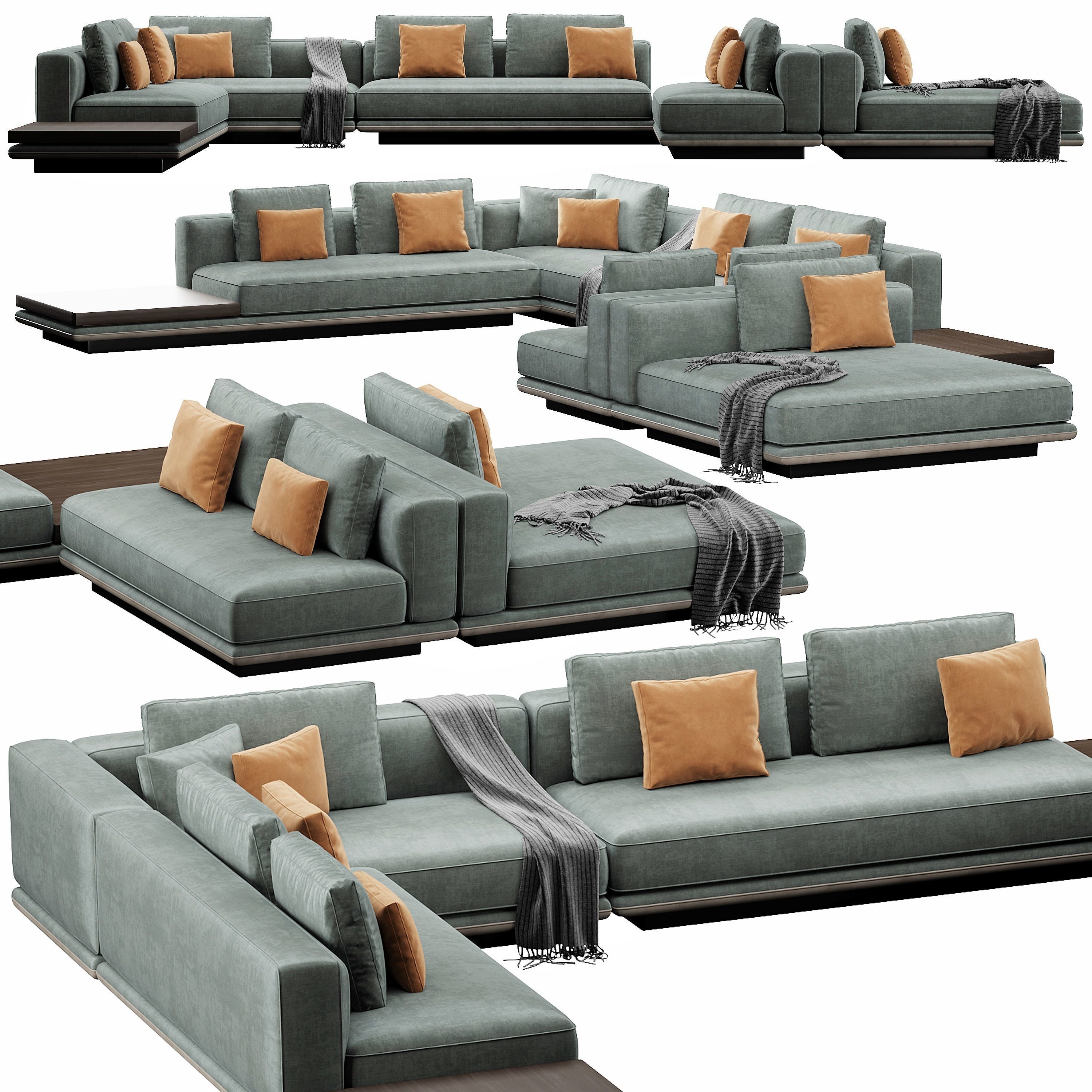 Horizonte Sofa Set 3D model_2