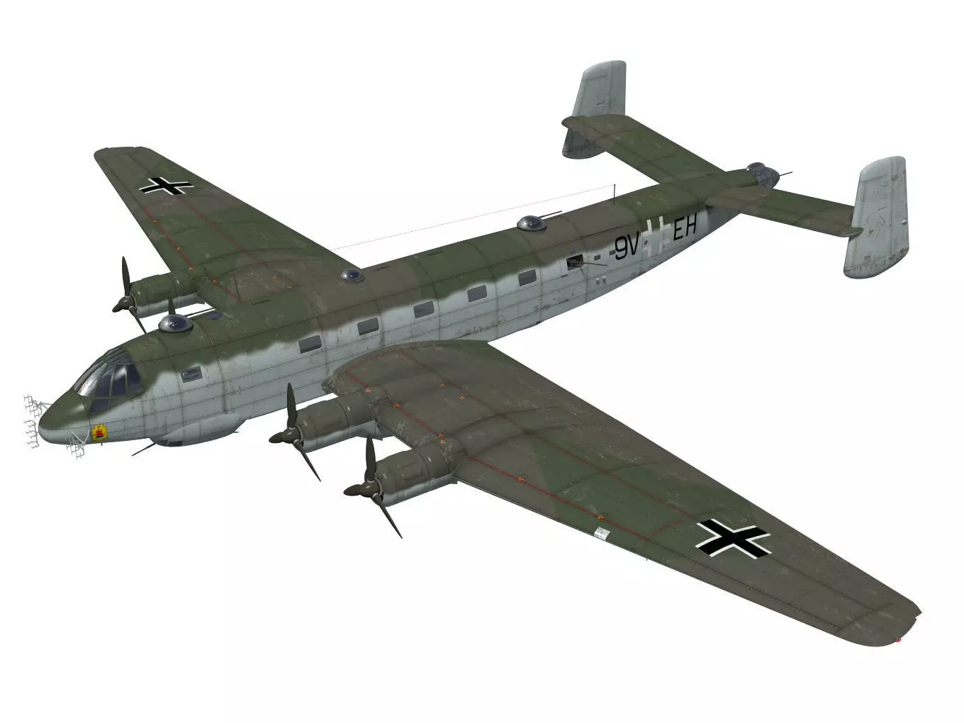 Junkers Ju290 A5 3D model_0