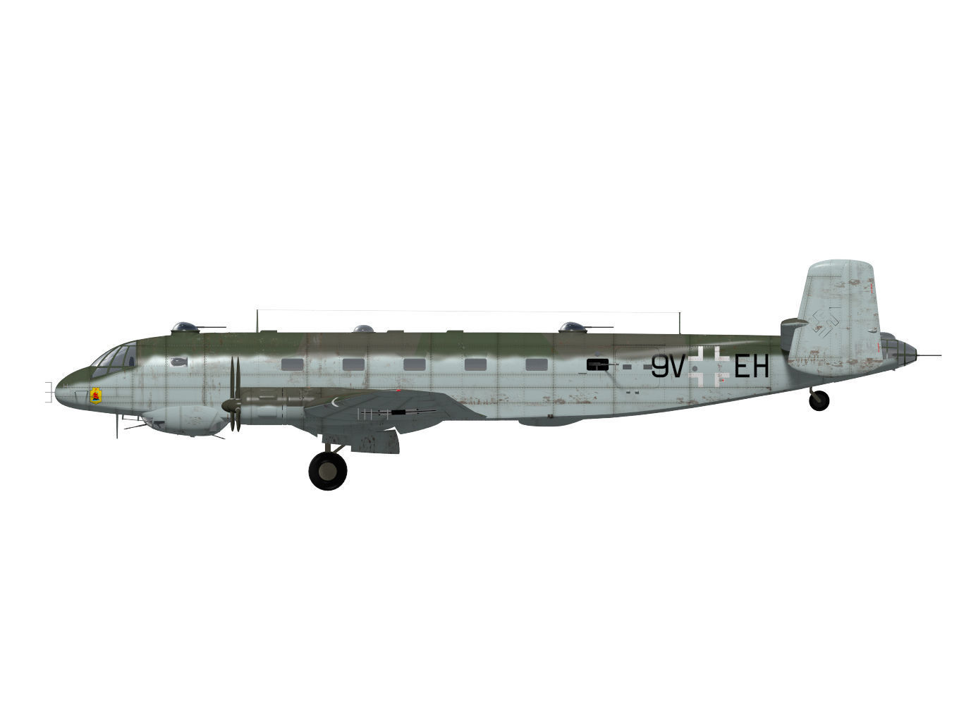 Junkers Ju290 A5 3D model_12