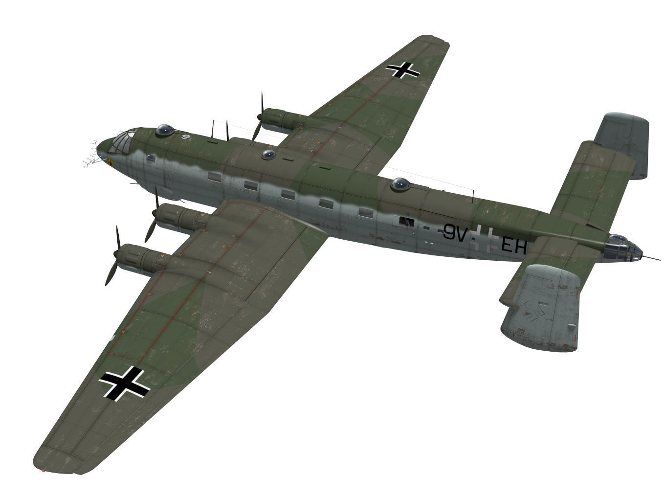 Junkers Ju290 A5 3D model_1