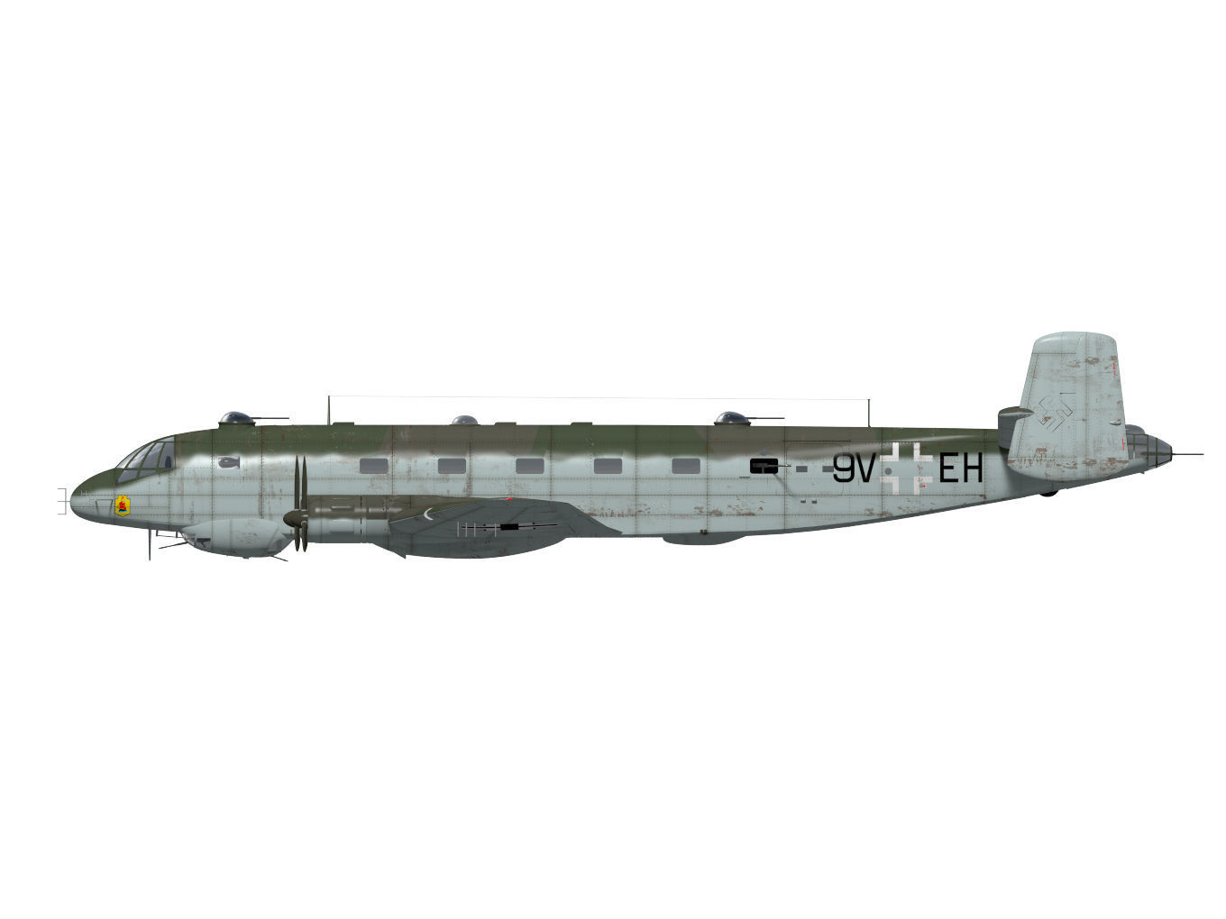 Junkers Ju290 A5 3D model_11