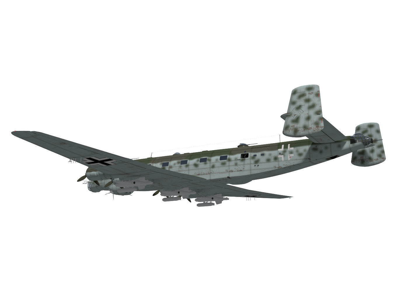 Junkers Ju290 A7 3D model_4