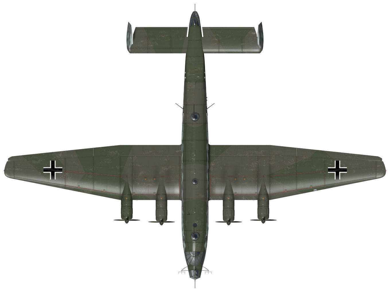 Junkers Ju290 A7 3D model_15