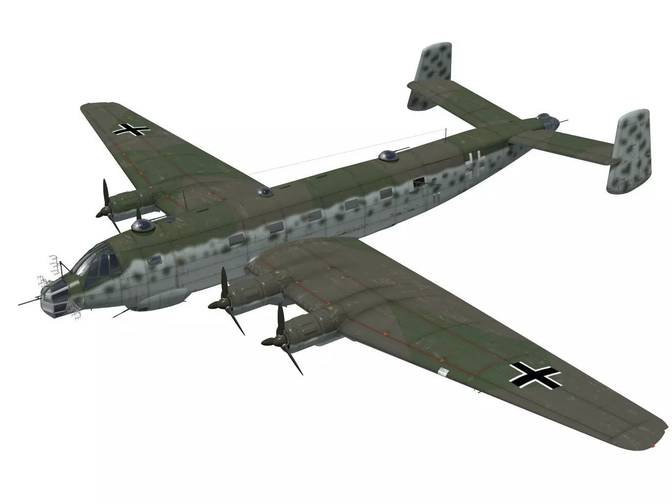 Junkers Ju290 A7 3D model_0