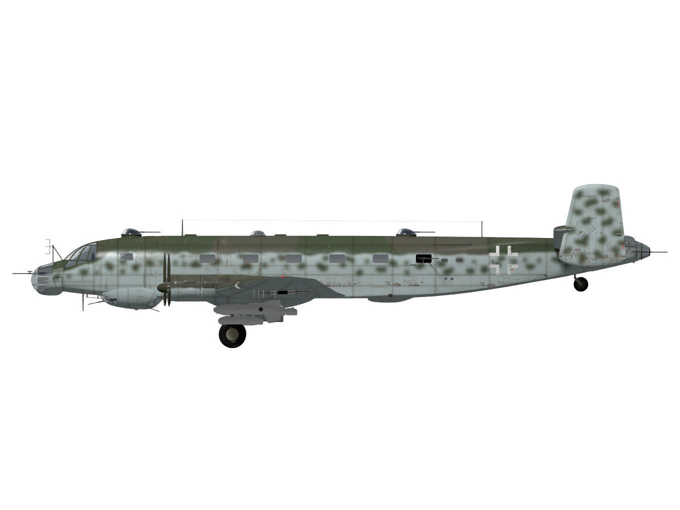 Junkers Ju290 A7 3D model_12