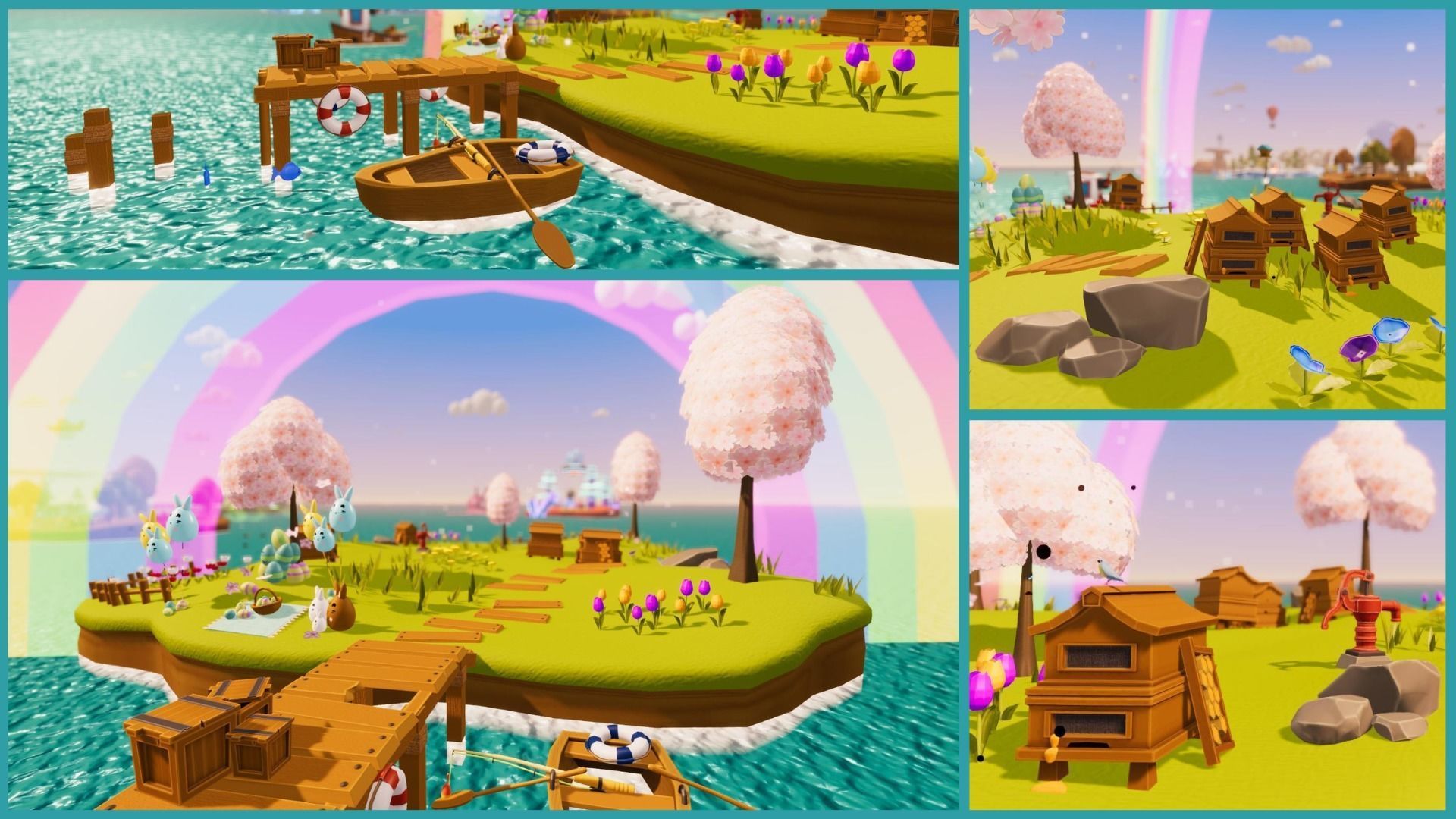 Various Environment Islands Unity URP Low-poly 3D model_7