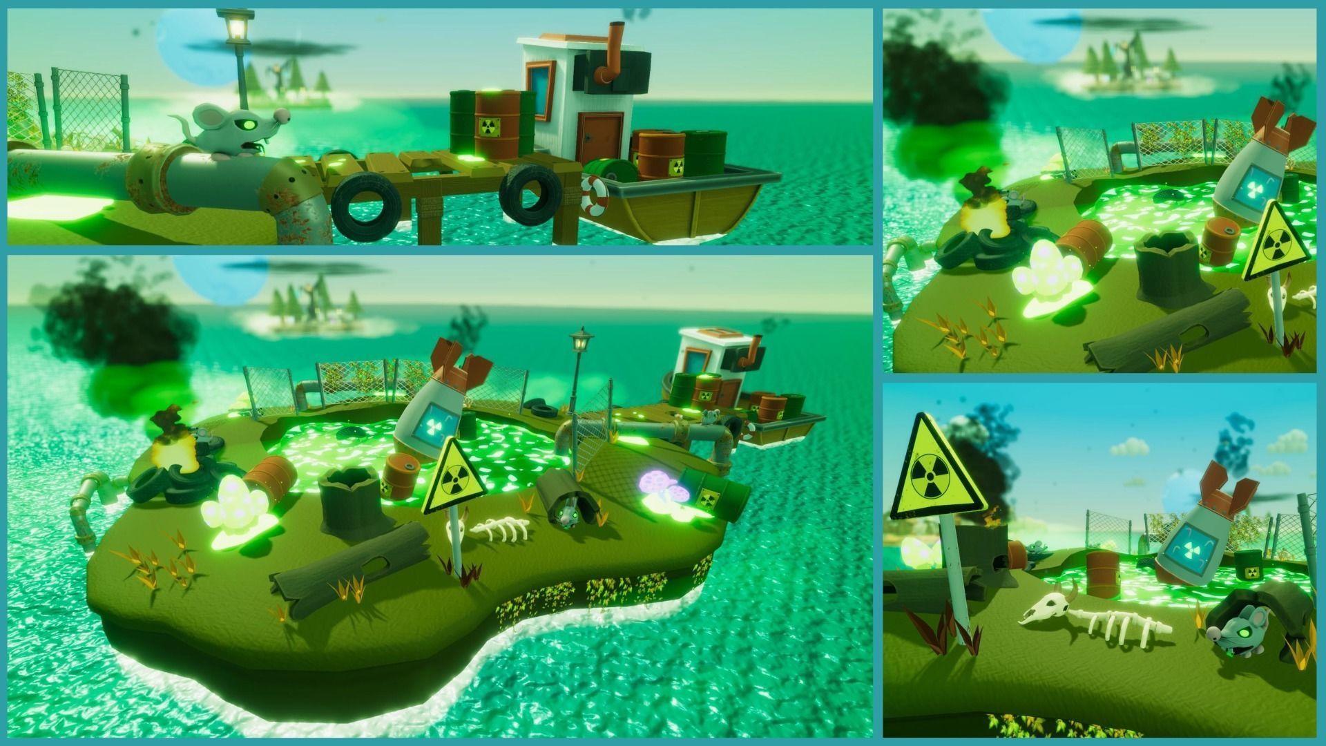 Various Environment Islands Unity URP Low-poly 3D model_6