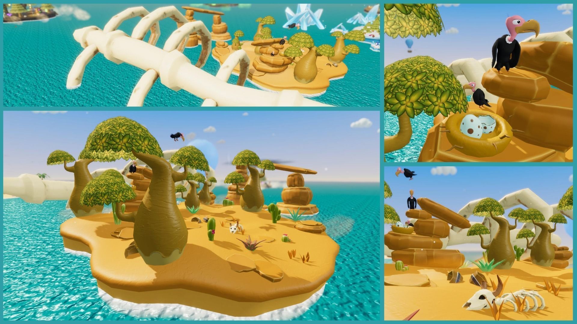Various Environment Islands Unity URP Low-poly 3D model_12