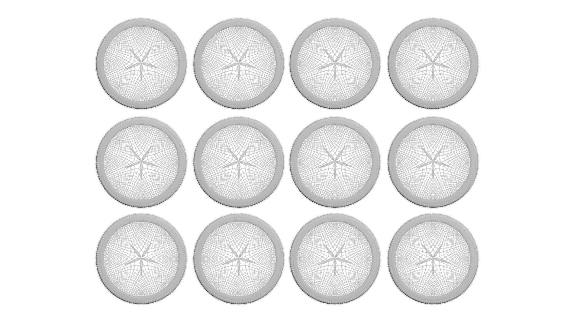 Plastic Bottle Caps Set 3D model_17