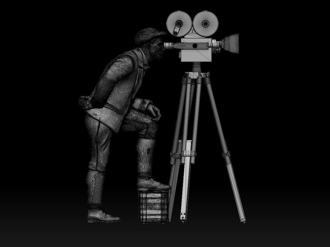 CAMERA MAN 3D print model_58