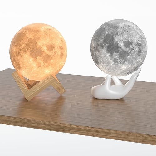 Moon Light Lamp 2 Set Original DrCG Model 08 3D model