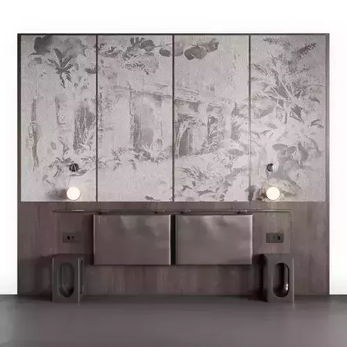 Wooden Bedroom Headboard - 2