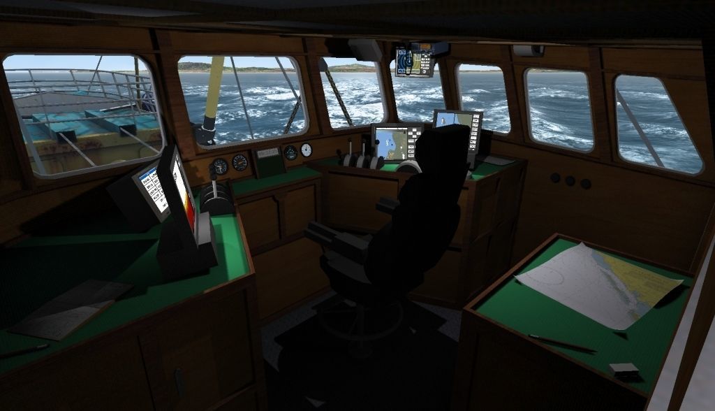 Trawler Sea Lady Low-poly 3D model_15