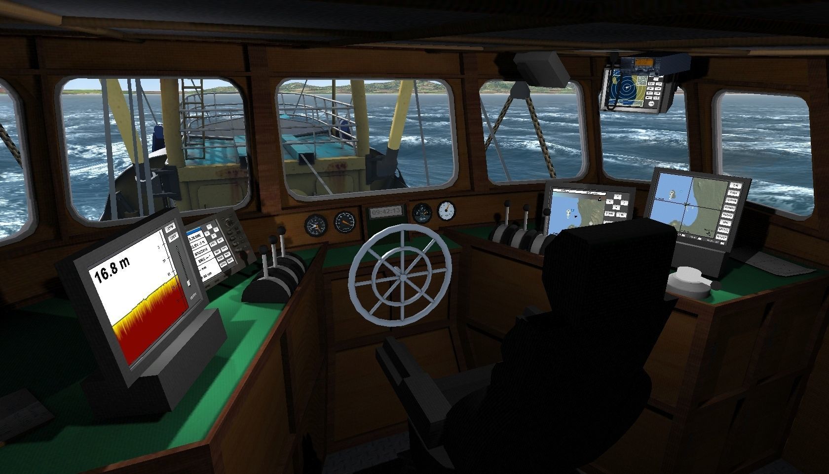 Trawler Sea Lady Low-poly 3D model_17