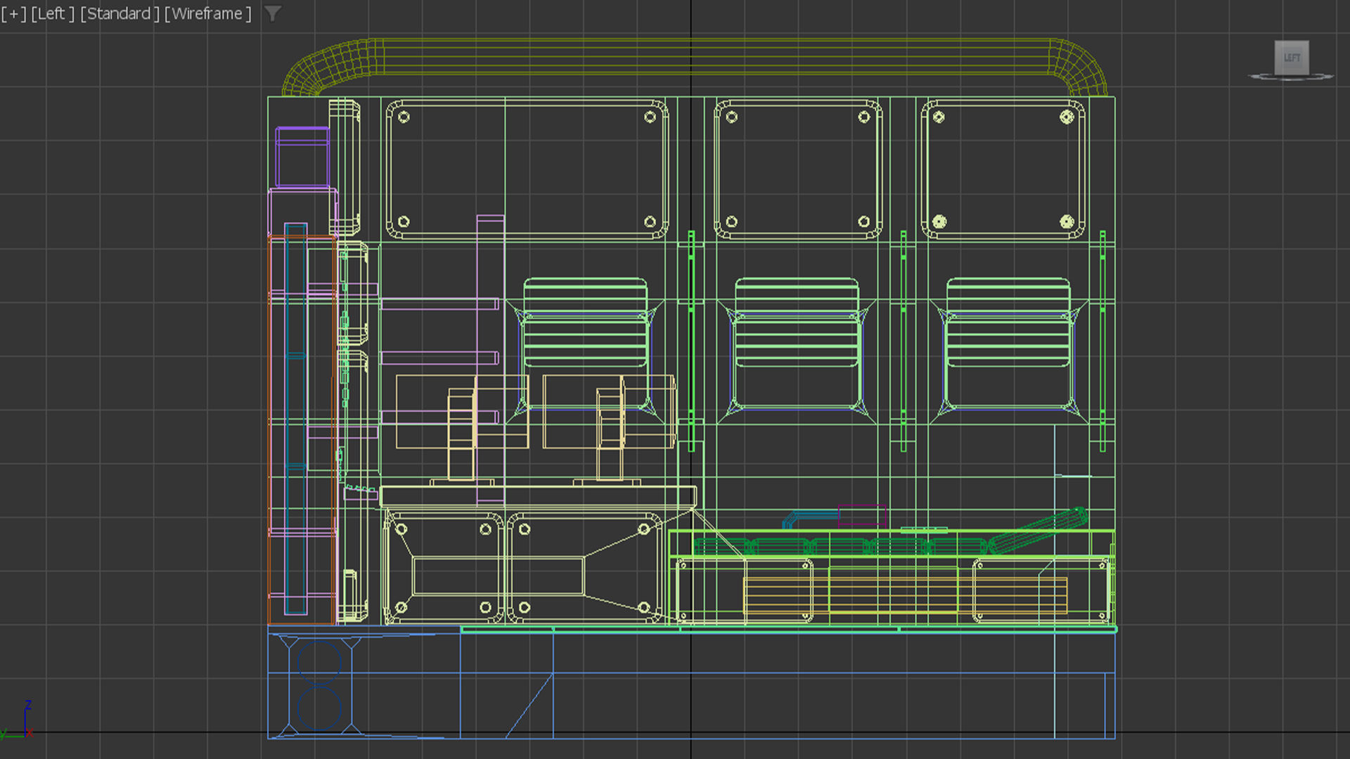 Sci-Fi Room Low-poly 3D model_6