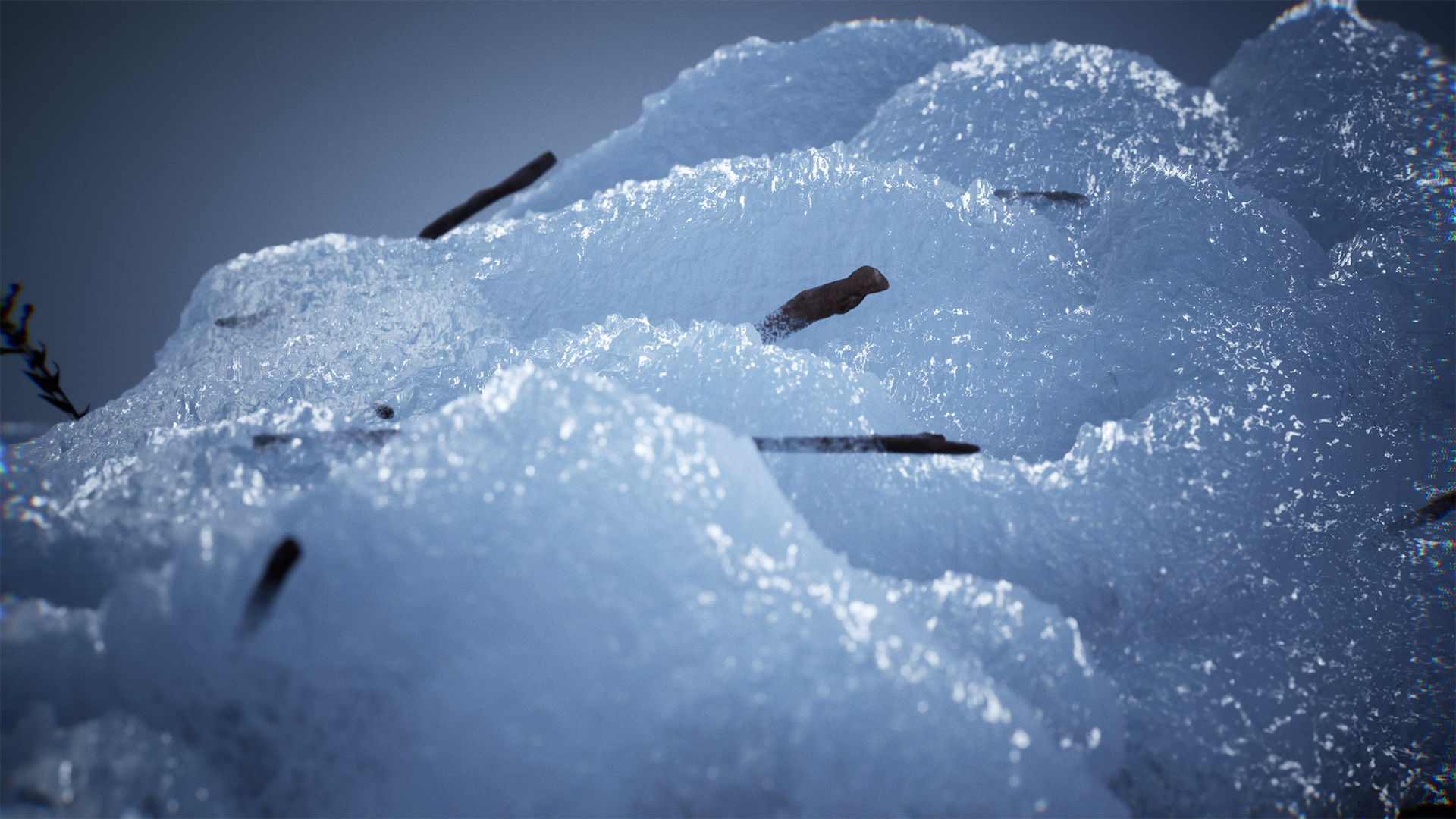 Snow Material and Props 80 Assets Low-poly 3D model_2