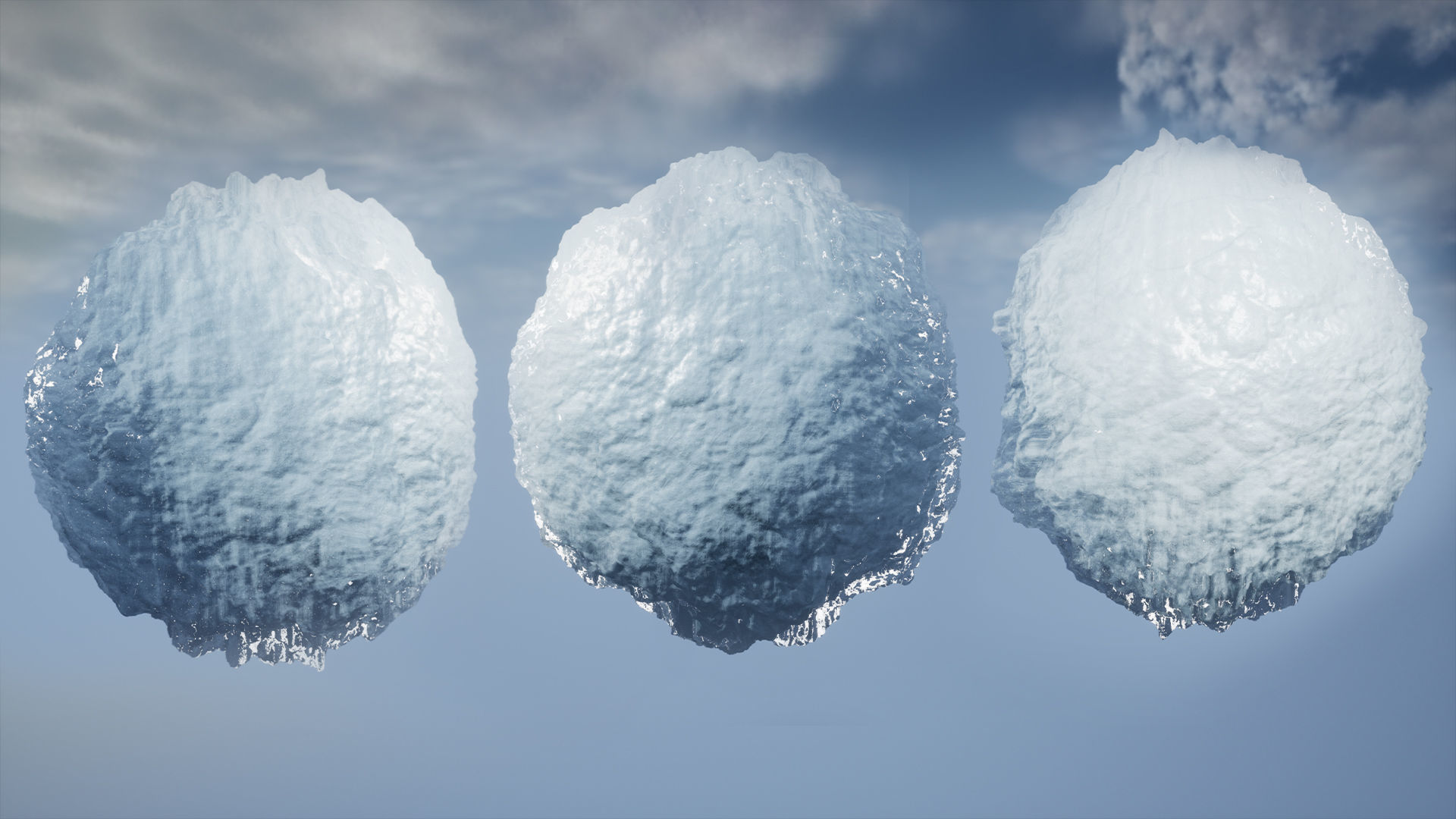 Snow Material and Props 80 Assets Low-poly 3D model_11