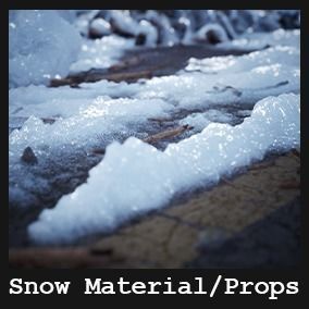 Snow Material and Props 80 Assets Low-poly 3D model_7